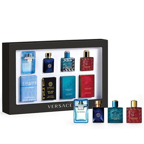 mens versace gifts|men's miniature aftershave gift set.